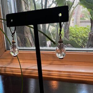 Crystal drop earrings